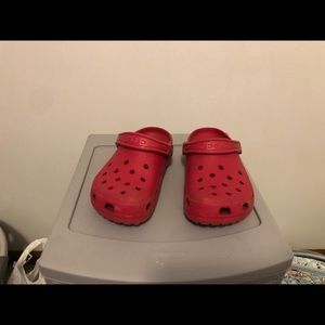 Red crocs